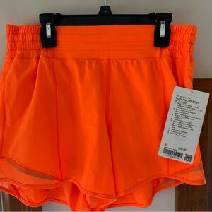lululemon athletica Women's Neon Orange Athletic Shorts